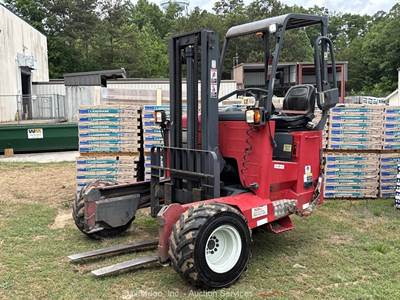 2014 MOFFETT M8 55.3 5,500 lbs Rough Terrain Mounted Forklift Lift Truck bidadoo