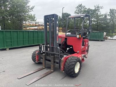 2014 Moffett M8 55.3 5,500 lbs Rough Terrain Forklift Lift Truck Mounted bidadoo