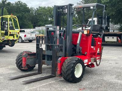 2016 Moffett M8 55.3 5,500 lbs Rough Terrain Truck Mounted Forklift AWD bidadoo