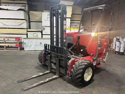 2015 Moffett M8 55.3 5,500 lbs Rough Terrain Forklift Truck Mounted Lift bidadoo