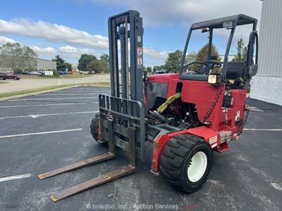 2014 Moffett M8 55.3 5,500 lbs Rough Terrain Forklift Lift Truck Mounted bidadoo