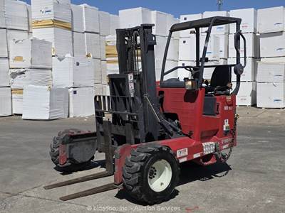 2014 Moffett M8 55.3PL 5,500 lbs Rough Terrain Forklift Truck Mounted bidadoo