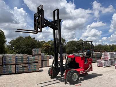 2016 Moffett M8 55.3PL 5,500 lbs Rough Terrain Forklift Truck Mounted bidadoo