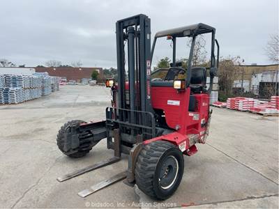 2015 Moffett M8 55.4 5,500 lbs Rough Terrain Forklift Truck Mounted Lift bidadoo