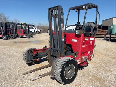 2016 Moffett M8 55.4 5,500 lbs Rough Terrain Forklift Truck Mounted Lift bidadoo