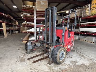 2016 Moffett M8 55.4 AWD 5,500 lbs Rough Terrain Forklift Truck Mounted bidadoo