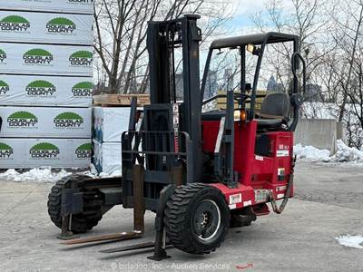 2014 Moffett M8 55.4P 5,500 lbs Truck Mounted Forklift Kohler Diesel bidadoo