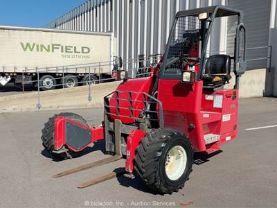 2013 Moffett TM55 AWD 5,500 lbs Rough Terrain Truck Mount Forklift bidadoo