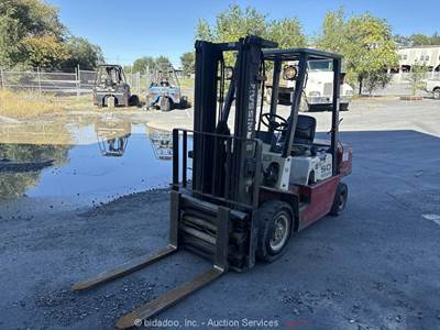 Nissan 50 Warehouse Industrial Forklift Lift Truck Diesel Hydraulic bidadoo
