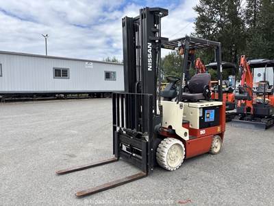 2004 Nissan CWP02L25S 5,000 lbs Electric Warehouse Forklift Lift Truck bidadoo