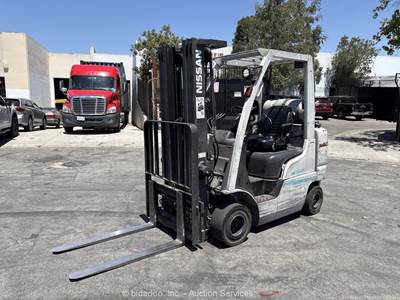 2000 Nissan MAP1F2A25LV 5,000 lbs Industrial Warehouse Forklift Truck bidadoo