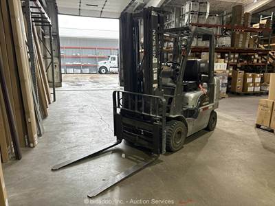 2014 Nissan MAPL02A25LV 5,000 lbs Industrial Forklift Lift Truck LPG bidadoo