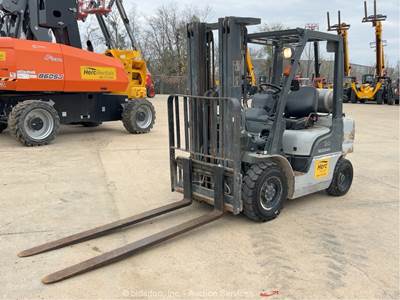 2005 Nissan MPL02A25LV 5,000 lbs Warehouse Forklift Lift Truck LPG bidadoo