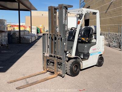 2005 Nissan PF50 5,000 lb Warehouse Industrial Forklift Lift Truck LPG bidadoo