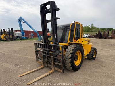 2017 Sellick S80 8,000 lbs Rough Terrain Forklift Cab Lift Truck Diesel bidadoo