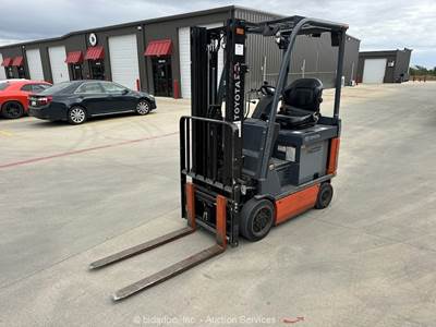 2022 Toyota 8FBC18U 3,500 lb Class Electric Forklift Lift Truck S/S bidadoo