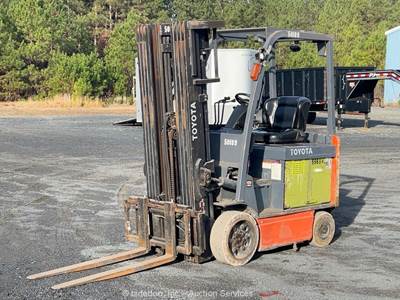 2018 Toyota 8FBCU25 5,000 lbs Electric Warehouse Forklift Lift Truck bidadoo