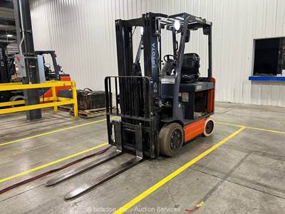 2020 Toyota 8FBCU25 5,000 lb Class Electric Warehouse Forklift bidadoo -Repair