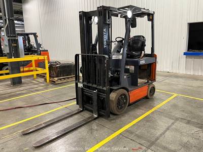 2020 Toyota 8FBCU25 5,000 lb Class Warehouse Industrial Forklift bidadoo -Repair