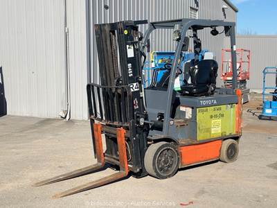 2017 Toyota 8FBCU30 6,000 lb Electric Warehouse Forklift Lift Truck bidadoo