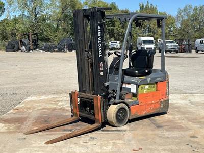 2022 Toyota 8FBE18U 3,000 lbs Electric 3 Wheel Warehouse Forklift Truck bidadoo