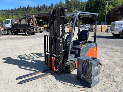 2018 Toyota 8FBE20U 3,500 lbs 3-Wheel 48V Lift Electric Forklift -Parts/Repair