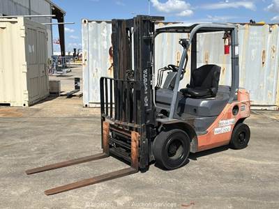 2014 Toyota 8FDU25 5,000 lbs Class Industrial Forklift Lift Truck Diesel bidadoo