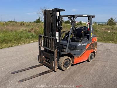 2020 Toyota 8FGC35U 8,000 lbs Industrial Warehouse Forklift Truck LPG bidadoo
