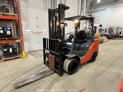 2017 Toyota 8FGC45U 10,000 lbs Class Industrial Warehouse Forklift Truck bidadoo
