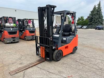 2021 Toyota 8FGCU18 3,500 lbs Industrial Warehouse Forklift Truck LPG bidadoo