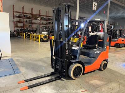 2020 Toyota 8FGCU25 5,000 lb Class Warehouse Forklift Lift Truck LP S/S bidadoo