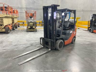 2018 Toyota 8FGCU25 5,000 lbs Warehouse Industrial Forklift Lift Truck bidadoo