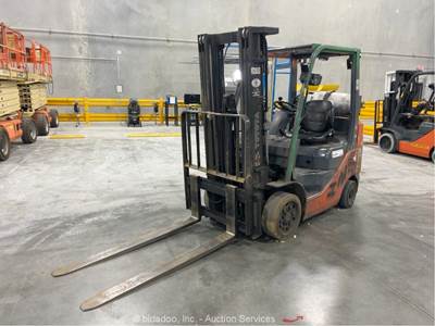 2010 Toyota 8FGCU25 5,000 lb Warehouse Industrial Forklift Lift Truck bidadoo