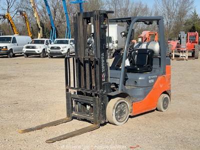 2020 Toyota 8FGCU25 5,000 lb Class Warehouse Forklift Lift Truck LPG bidadoo