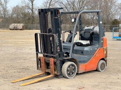 2018 Toyota 8FGCU25 5,000 lb Warehouse Industrial Forklift Lift Truck bidadoo