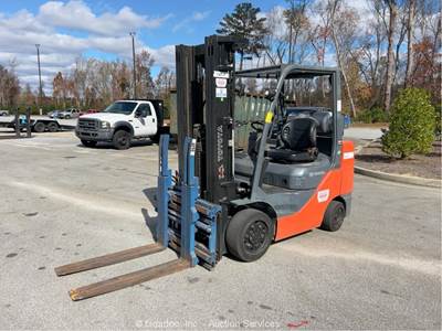 2015 Toyota 8FGCU32 6,500 lbs Warehouse Industrial Forklift Lift Truck bidadoo