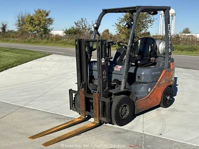2021 Toyota 8FGU15 3,000 lb Industrial Warehouse Forklift Lift Truck LPG bidadoo