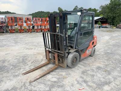2012 Toyota 8FGU25 5,000 lb Class Warehouse Forklift Lift Truck Cab bidadoo