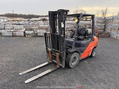 2014 Toyota 8FGU25 4,500 lbs Warehouse Industrial Forklift Lift Truck bidadoo