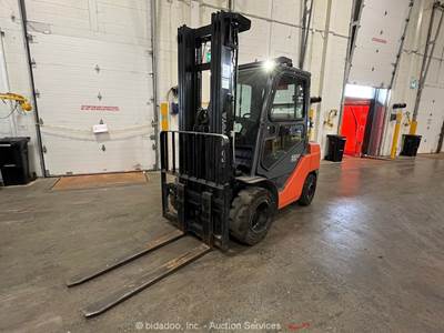 2015 Toyota 8FGU32 6,500 lbs Class Industrial Warehouse Forklift LPG Cab bidadoo