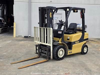 2019 Yale GLP050VXNEAE084 5,000 lbs Warehouse Forklift Lift Truck LPG bidadoo