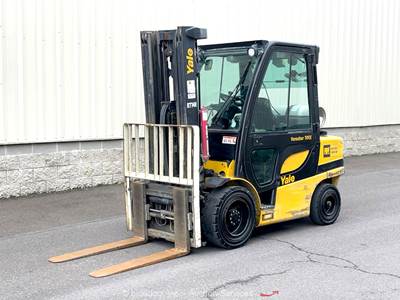 2017 Yale GLP070VX 7,000 lbs Enclosed Cab Forklift Lift Truck bidadoo -Repair