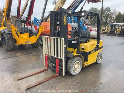2019 Yale GP050VX 5,000 lbs Class Forklift Warehouse Lift Truck D/F bidadoo