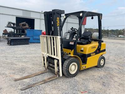 2019 Yale GP050VX 5,000 lbs Class Forklift Warehouse Lift Truck LPG D/F bidadoo