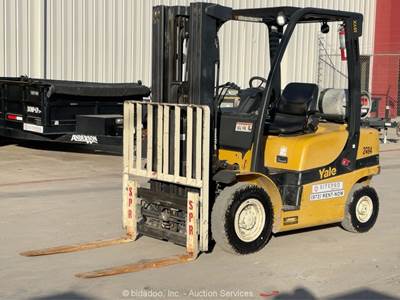 2019 Yale GTP050VXNEAE084 5,000 lbs Class Forklift Warehouse Lift Truck bidadoo