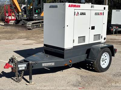 2022 Airman SDG25S-8E1 S/A 20kW Towable Generator 25kVA Genset Isuzu bidadoo