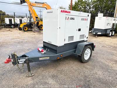 2022 Airman SDG25S-8E1 S/A 20kW Towable Generator 25kVA Genset Isuzu bidadoo