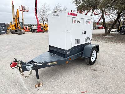 2022 Airman SDG25S8E1 S/A 20kW Towable Generator 25kVA Genset Isuzu bidadoo