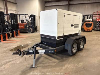 2017 Allmand MP40 T/A Towable Generator 38kVA Genset Trailer Kubota bidadoo