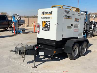 2020 Allmand MP45 T/A 36kW Towable Generator 45kVA Genset Diesel Trailer bidadoo